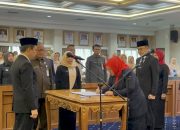 Tingkatkan Kinerja, Sekdaprov Lampung Lantik 15 Pejabat Eselon III