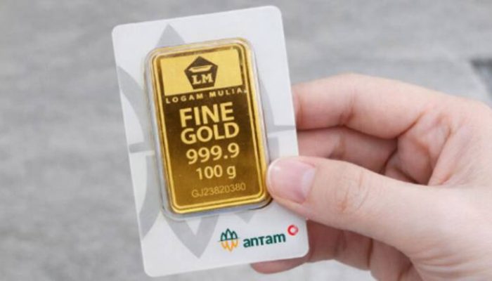 Emas Antam Turun Rp16 Ribu per Gram