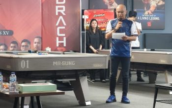 Gubernur Mirza Dukung Uji Tanding 7 Atlet Biliar Lampung Jelang Porwanas 2027