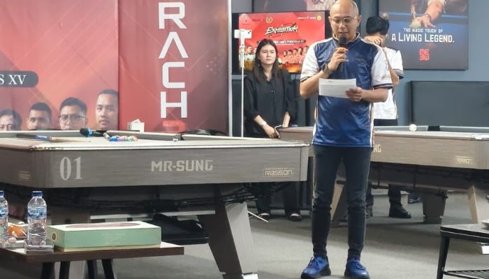 Gubernur Mirza Dukung Uji Tanding 7 Atlet Biliar Lampung Jelang Porwanas 2027