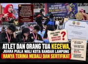 Atlet dan Orang Tua Kecewa, Juara Piala Wali Kota Bandar Lampung Hanya Terima Medali dan Sertifikat